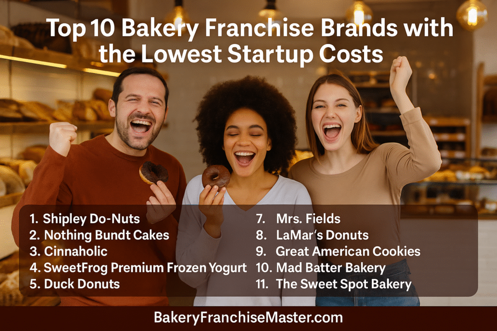 Top 10 Bakery Franchise Brands with the Lowest Startup Costs